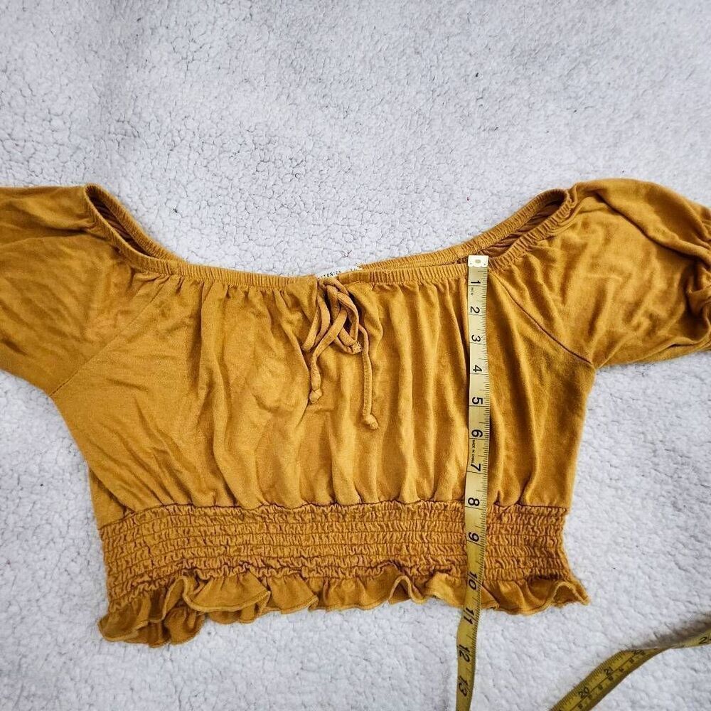 Cotton On mustard yellow crop top Size S - Picture 4 of 5